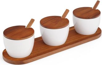 Nambé Duets Triple Condiments Server Set in White at Nordstrom