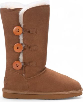 TruClothing Sheepskin Suede Warm Winter Lined Mid-Calf Boots