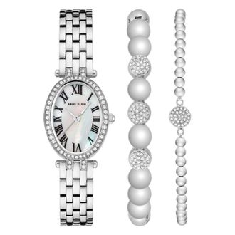 Anne Klein Womens Classic Silver Dial Watch