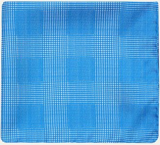 Anderson & Sheppard Mens Silk Prince of Wales Pocket Square