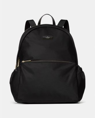 Kate Spade New York Womens Carter Nylon Large Dome Backpack - Black - One Size