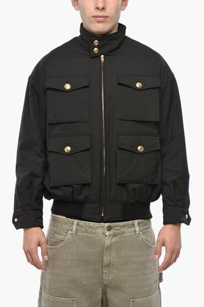 We11done Cotton-Blend Utility Jacket with Gold Buttons We11done
