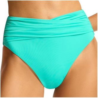 Seafolly Collective High Waist Wrap Front Pant Bikini-Bottom für Damen | türkis