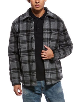 Vince Plaid Shirt Jacket