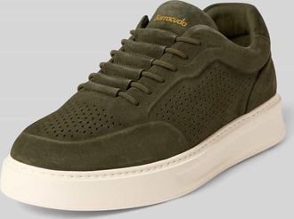 Barracuda Sneaker aus echtem Leder mit Logo-Detail in Khaki, Gr&ouml;&szlig;e 41