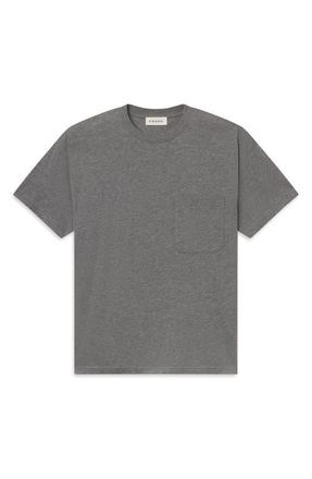 Frame Denim Relaxed Pima Cotton Pocket T-Shirt in Light Grey Melange at Nordstrom, Size Xx-Large