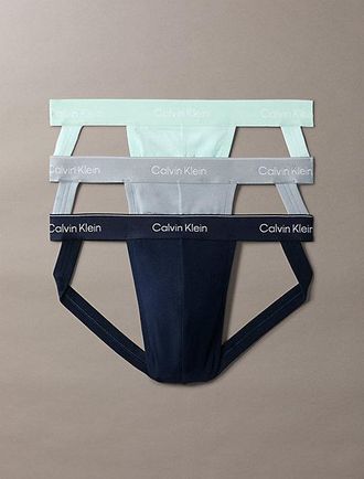 Calvin Klein 3-pack jock straps - Icon Cotton Stretch