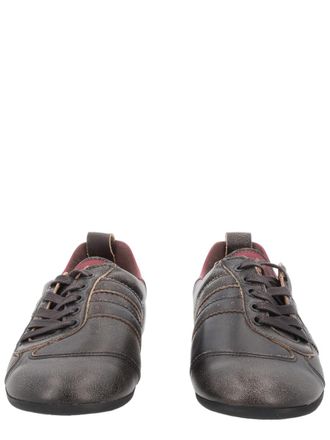 Vivienne Westwood Low-Profile Sneakers with Distressed Calf Leather Finish