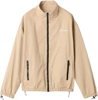 Miu Miu Washed Gabardine Blouson Jacket