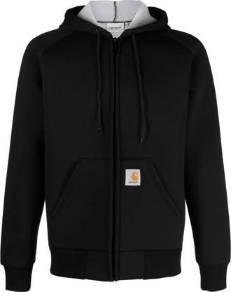 Carhartt Work in Progress Car-Lux Hooded Jacket - Heren - Vesten met rits - Zwart - M - Hoodies & sweatvesten