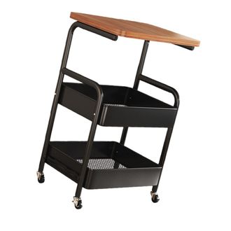 OEM Carrito Organizador Rodante De 3 Niveles, Perfecto - Doble Negro