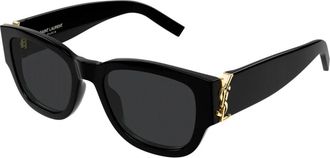 Saint Laurent SL M174 Zonnebril - Dames - Zonnebrillen - Zwart - 53 MM - Accessoires