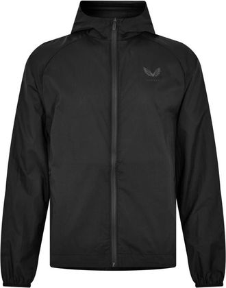 Castore Flyweight Onyx Jas Rits Logo - Heren - Zomerjassen - Zwart - L - Jassen