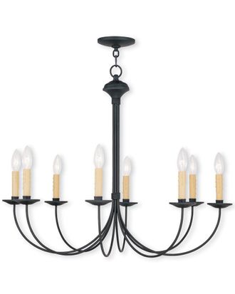 Livex Lighting Livex Heritage 8-Light Black Chandelier