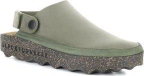 FLY London Chuck Platform Slingback Clog in 004 Khaki Eco Nubuck at Nordstrom Rack, Size 10-10.5Us / 41Eu