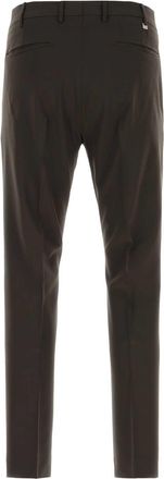 Pantaloni Torino Mens Dark Brown Stretch Wool Pant Tmoro Pantaloni Trousers