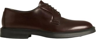 Kiton Derby in Glad Kalfsleer - Heren - Nette schoenen - Bruin - 41 EU - Leer - Schoenen