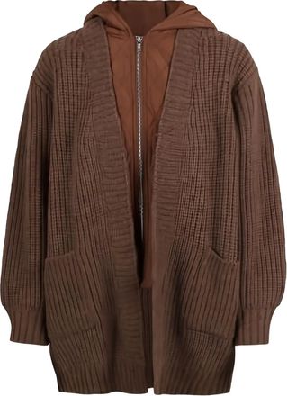 Jovonna London Maglione Chavitos con cappuccio - Marrone