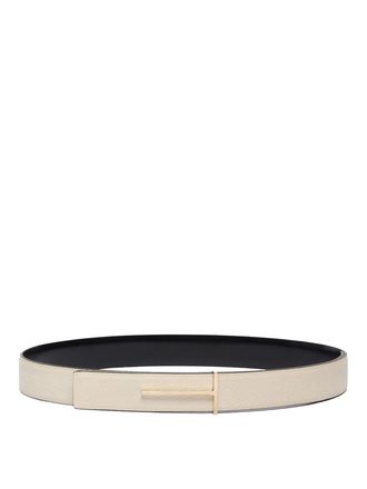 Tom Ford Leather Slim T Belt