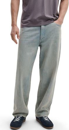 Rag & Bone rbBaggy Rigid Infuse Straight Leg Jeans in Sea Fort at Nordstrom, Size 30