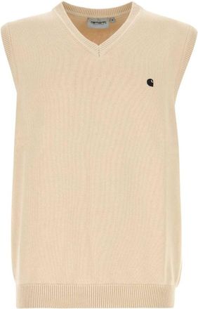 Carhartt Work in Progress Beige Madison Vest Sweater