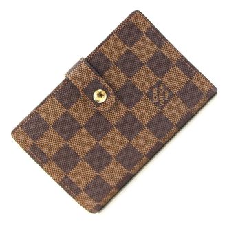 Louis Vuitton Damier Damier Canvas Ebene Damier Canvas Wallet (Bi-Fold) (Pre-Owned)