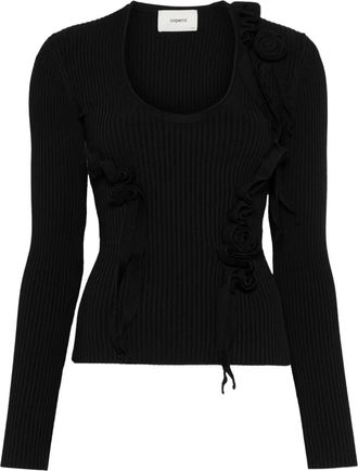 Coperni Canotta con scollo ampio - Nero