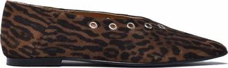 Toral Shoes Suede Pointed Ballerinas - Brown