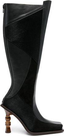 Ahluwalia Studio Chikari 110mm boots - women - Bos Taurus/Bos Taurus/Leather - 36 - Black