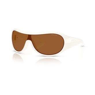 Miu Miu Accessoires, Dames, Wit, ONE Size, Nylon, MU B14Su Zonnebril