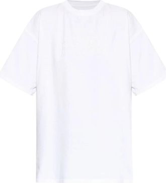 Maison Margiela T-shirt met ronde hals - Dames - T-shirts - Wit - XS - Tops