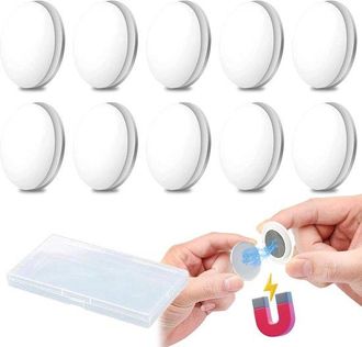 OEM Pesas Para Cortinas De Ducha - Imanes Para Cortinas - 10 Unidades - Blanco - Resistente A La Corrosi&oacute;n