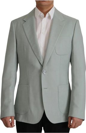 Dolce & Gabbana Blazers - Heren - Blazers - Groen - 2XL - Kasjmier - Jassen