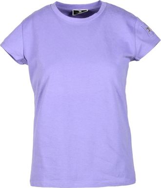 Elisabetta Franchi Dames T-shirt - Dames - T-shirts - Paars - S - Katoen - Tops