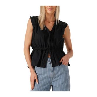 Second Female Dames, Blouses & Shirts, Zwart, Maat: S