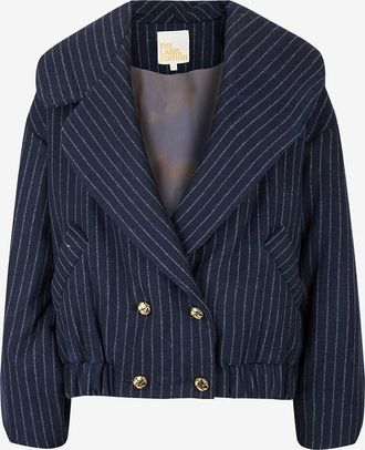 The Label Edition Zweireihige Boxy-Woll-Daunenjacke Sammy Puffer