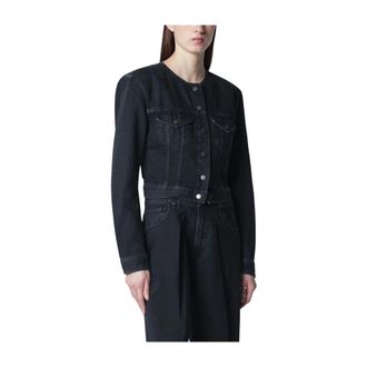Haikure Denim Jackets, female, Black, Size: S Denim Jacket