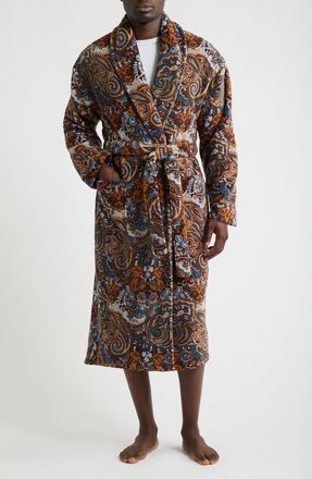 Majestic International High Note Skull Print Plush Shawl Robe in Fall at Nordstrom, Size Large/x-Large