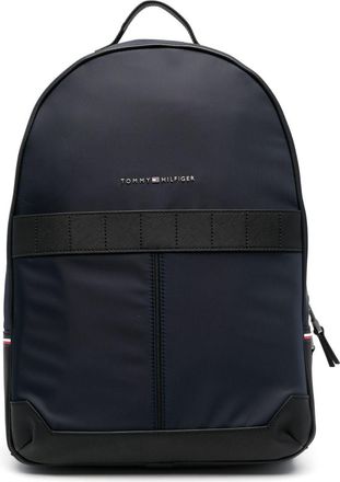 Tommy Hilfiger Elevated Metal logo-print backpack - men - Fabric/Polyurethane - OS - Blue