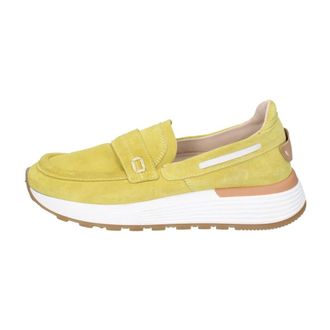 Moma Su&egrave;de Loafers - Dames - Loafers - Groen - 37 EU - Su&egrave;de - Schoenen