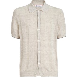 Brunello Cucinelli Knit shirt in Buff at Nordstrom, Size 44 It