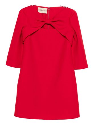Valentino Womens Wool And Silk Mini Dress