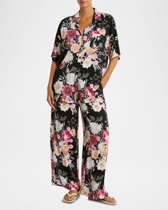 Sea Level Australia Aloha Floral Button-Front Shirt