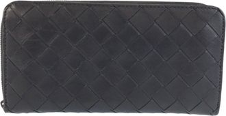 Bottega Veneta Black Intrecciato Wallet (Bi-Fold) (Pre-Owned)