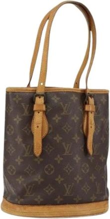 Louis Vuitton Pre-owned Bucket Bags, female, Brown, Size: ONE SIZE Pre-owned Vintage Monogram Bucket Bag