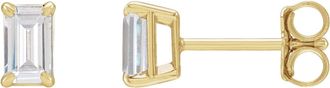 Diamond2Deal 14K Gold 3/4ct Lab-Grown Diamond Earrings Clarity SI, Color G-H