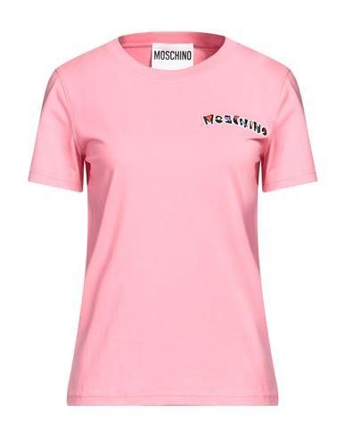 Tシャツ・カットソー Moschino FW24 Pink poplin shirt (J02015432 1229) Moschino Jeans Outlet: T-shirt woman - Pink | Moschino Jeans
