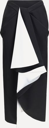 Givenchy Draped midi Skirt in double-faced wool and mohair Female 38