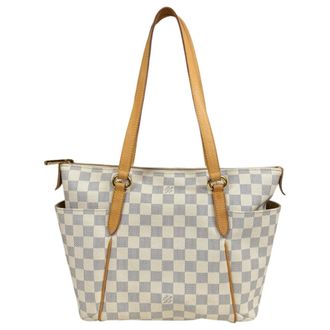 Louis Vuitton White Damier Azur Tote Bag (Pre-Owned)