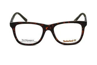 Timberland TB1723 Tortoiseshell Rectangular Eyeglasses - Brown